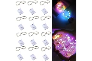 100pcs Easter Multicolor Globe String Lights,Waterproof 20ft 40 LED Fairy Lights with Remote Timer, 8 Modes for Indoor Outdoo
