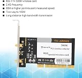 Dilwe TX-AR9WS AR9220 PCIe WiFi Card 300Mbps 802.11b/g/n 2 Antennas Windows view 2