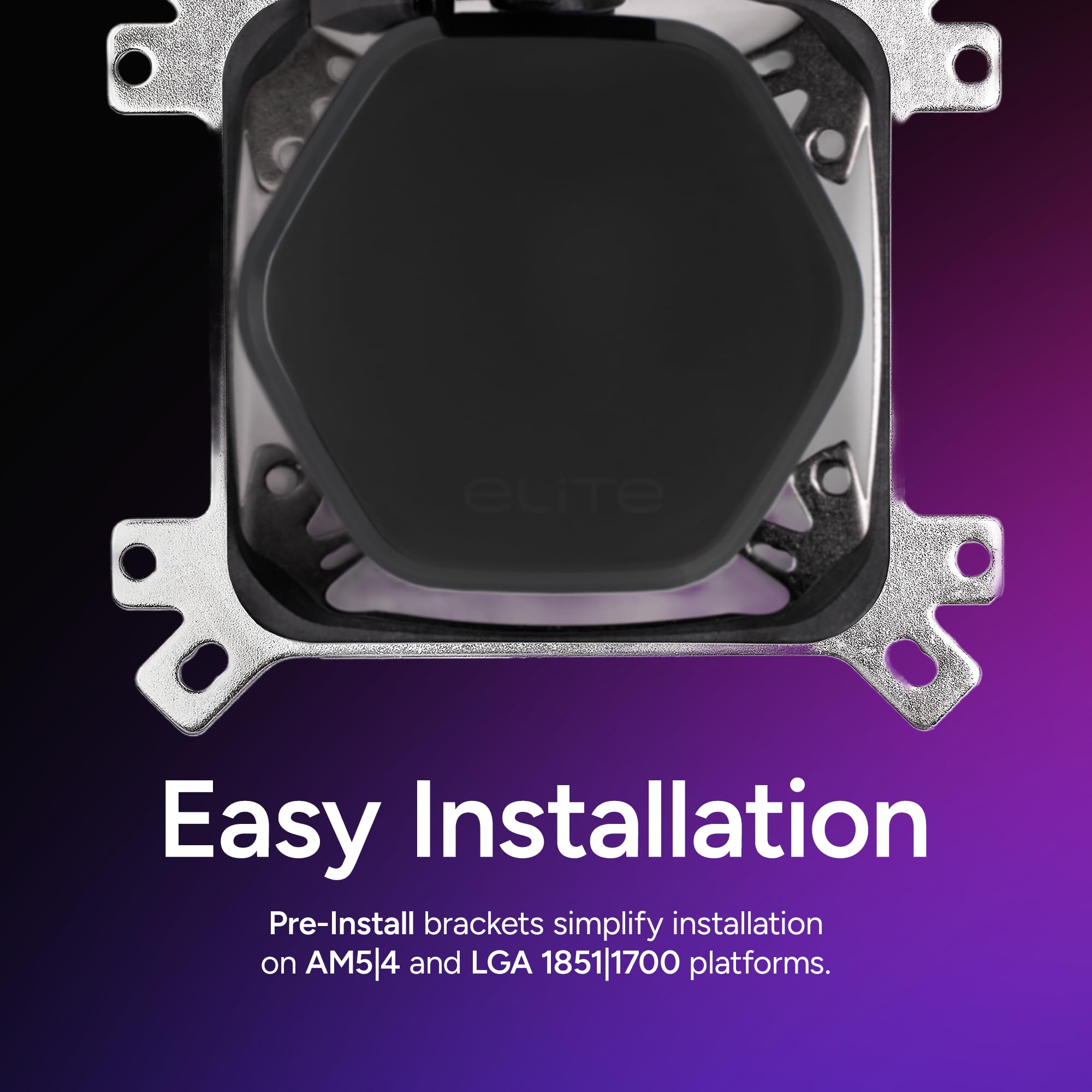 Cooler Master 360 Elite Liquid CPU Liquid Cooler, Dual-Chamber Pump, Customizable aRGB Lighting, Maintenance-Free, AMD Ryzen 9 AM5|4, Intel Ultra 9 LGA 1851|1700 Design by Cooler Master