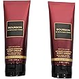 Bath and Body Works 2 Pack Men's Collection Ultra Shea Body Cream BOURBON. 8 Oz