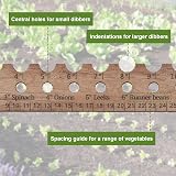 PEUTIER 13" Wooden Seed Spacing Ruler for Accurate Planting Depth view 4