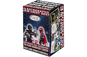 2022 SAGE Hit Premier LOW SERIES Football BLASTER box (63 cards incl. THREE Autograph cards)