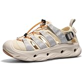 NORTIV 8 Water Shoes Hiking Sandals for Men | Unisex Wide Toe Box Cushion EVA Sole Closed Toe Arch Support Quick-Dry Outdoor Walking Sandals for Travel Trail