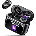 VEKJ Sleep Earbuds Bluetooth 5.4 in Ear Light-Weight Headphones, 48H Smart Touch Screen Ear Buds, Mini Sleep Headphones Small Design for Side Sleepers, Clear Calls Earphones, 5 EQ Modes, IPX7, Black