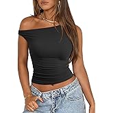 ATHMILE Womens Off The Shoulder Tops Summer Sleeveless Shirts Going Out Crop Tank Top Y2K T Corset Tube Fashion Outfits 2026