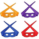 Carkno 4 PCS Halloween Costume Eye Masks Hero Masquerade Cosplay Party Dress up Accessories