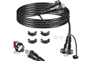 kilogorge Marine Network Cable for Garmin GPSMAP, 【20F/Set】 RJ45 Male to Male Ethernet Cable for Garmin Navigation, ECHOMAP U