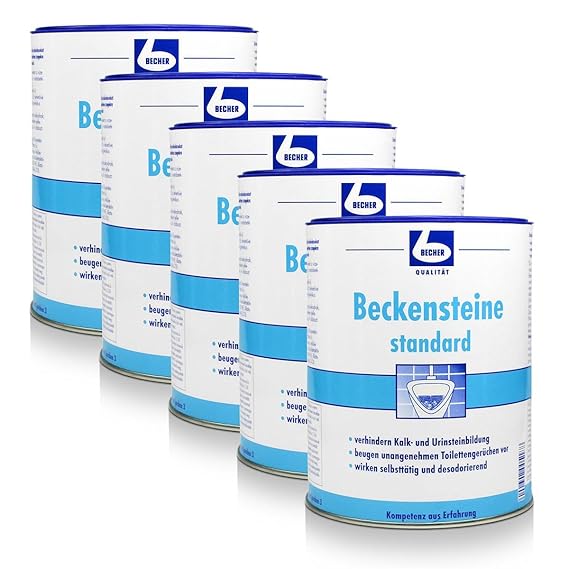 5x Dr. Becher Beckensteine standard für Urinale 30 stk.