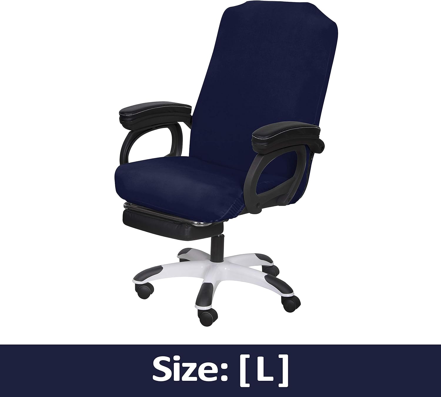 Best desk chair cover stretch blue