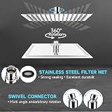 HAUSPROFI 12 Inch Rain Shower Head 304 Stainless Steel Ultra Slim Square view 6