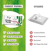 The Cheeky Panda Bamboo Facial Make Up Remover Wipes Rose 25 view 5