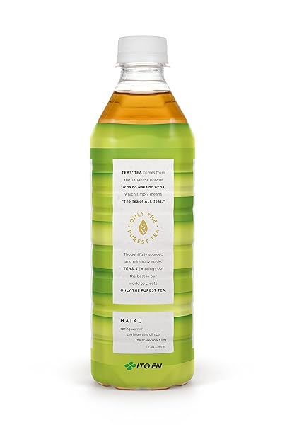TEAS’ TEA UNSWEETENED PURE GREEN TEA, ORGANIC, SUGAR FREE, 0 CALORIES, 16.9 OUNCE (PACK OF 12)