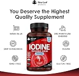 New Leaf Iodine Tablets 180 Vegan High Potency 150 mcg 6 Month Supply view 4