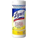 Lysol Disinfectant Wipes, For Disinfecting, Deodorizing, and Cleaning, Lemon &amp; Lime Blossom, 35ct