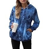 Yanekop Womens Fuzzy Fleece Pullover Oversized Sherpa Jacket Half Zip Pullover Sweaters Winter Faux Fur Jacket Coat