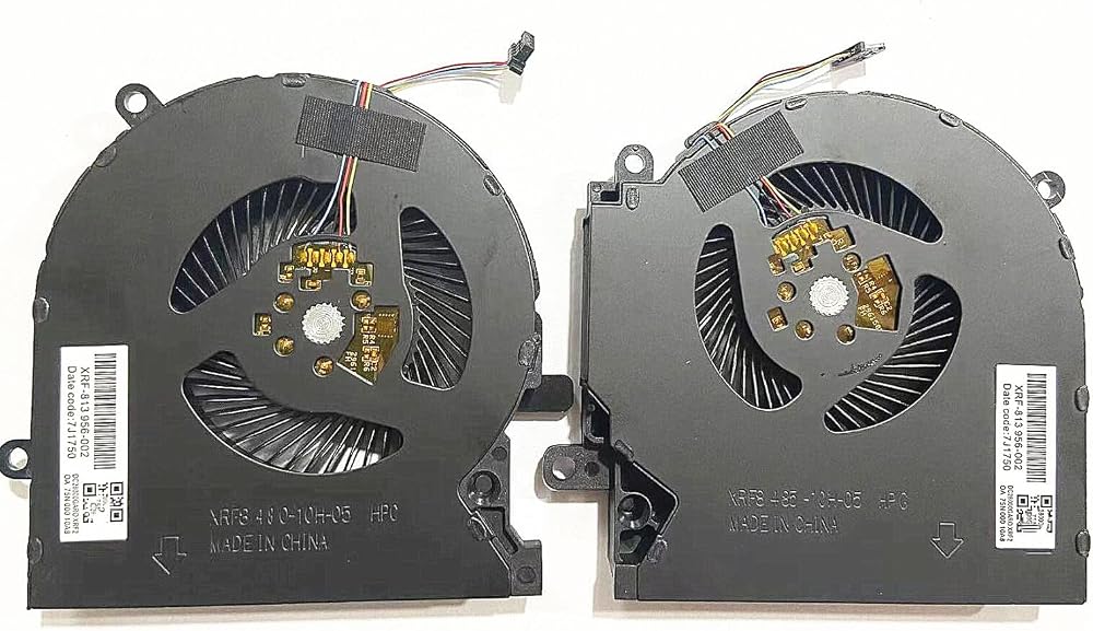 Fleshy Leaf CPU GPU Cooling Fan for HP Omen 15-EN EK M04215-001 M04216-001 12V