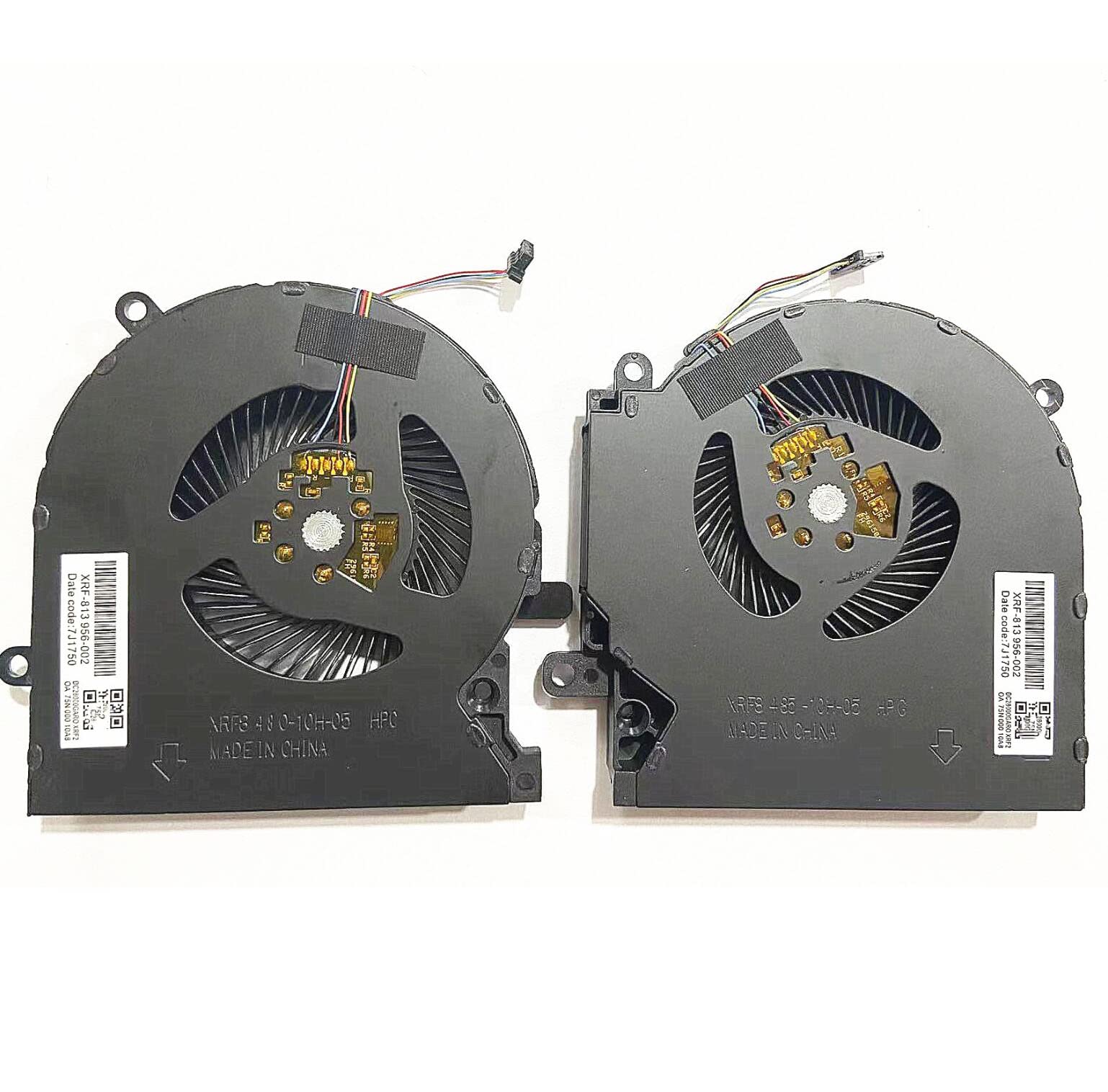 Fleshy Leaf NEW CPU+GPU Cooling Fan Replacement for HP Omen 15-EN 15-EK 15-EK0023DX 15-EK0020CA 15-EK0013DX 15-EK0008CA TPN-Q236 TPN-Q238 ND8CC02-19J23 M04215-001 ND8CC02-19J22 M04216-001 12V