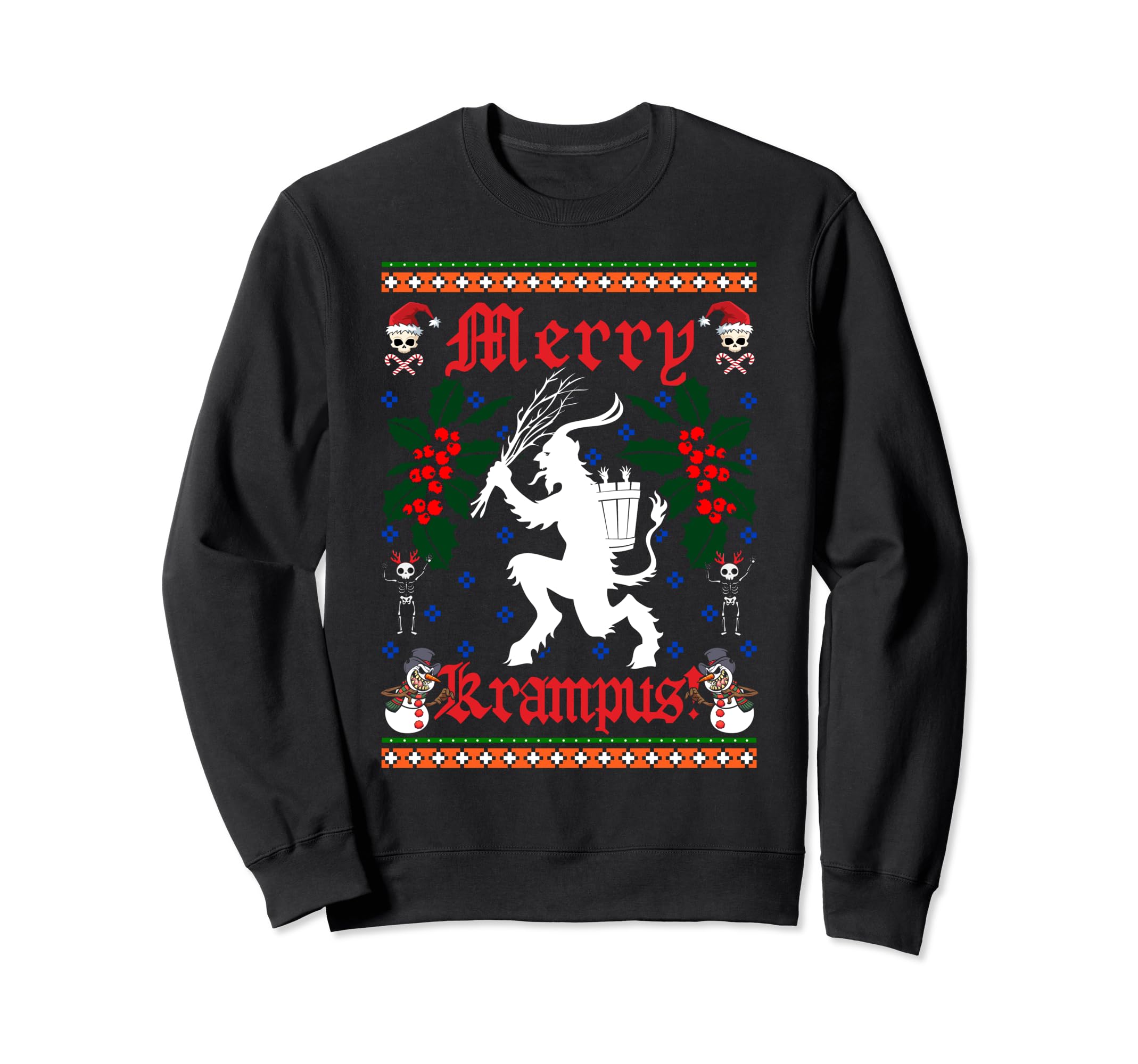 Photo 1 of Funny Krampus Men Women Kids Merry Krampus Ugly Christmas Sweatshirt