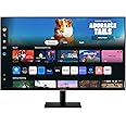 SAMSUNG 32-Inch M5 (M50D) Series FHD Smart Monitor with Streaming TV, Speakers, HDR10, Gaming Hub, Multiple Ports, Workout Tracker, Vision Accessibility Tools, LS32DM500ENXGO, 2024