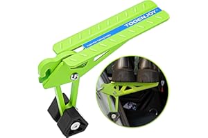 TOOENJOY Universal Fit Car Door Step, Foldable Roof Rack Door Step Up on Door Latch, Both Feet Stand Pedal Ladder, Easy Access to Rooftop for Most Car, SUV, Truck, Max Load 400 lbs(Green