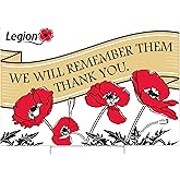 The Royal Canadian Legion Lawn Sign: We Will Remember Them