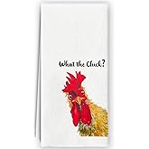 Bnzolyoia Funny Chicken Kitchen Towels - Vintage Rooster Dish Towels Hand Towels Tea Towels, Chicken Rooster Kitchen Decor, Funny Chicken Dish Towels for Kitchen Decorative, 16x24 Inch