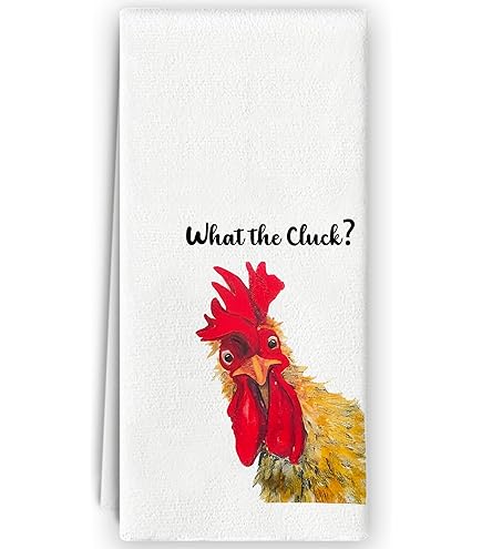 Set of 4 Roosters Kitchen Towels - Jan de Luz Linens