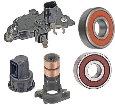 Amazon Com Alternator Rebuild Kit Fits 2009 2012 Audi A4 2 0 2010 2013 Audi A5 2011 2012 Audi Q5 Voltage Regulator Brushes Bearings Ref S 00124525113 0124525226 11466rk Automotive