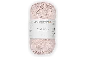 1 Skein/Pack Schachenmayr (SMC) Catania Originals Yarn, Each Ball 1.76 Oz (50gr) / 136 Yards (125 m), 100% Mercerized Cotton for Knitting and Crochet Yarn, Sport Weight, 263 - Soft Apricot