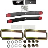 BST BSSP 1.5"-2" Rear Add A Leaf Lift Kit for 1999-2020 Chevy Silverado GMC Sierra 1500 Tahoe Yukon K1500 K2500 K3500, w/8.5" long 2.5" wide Square U Bolts