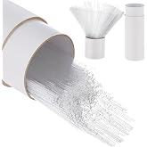 Reallnaive 1000 Pcs Glass Capillary Tube 100mm Melting Point Tube Both Ends Open Glass Pipettes for TLC Spotting Lab Supplies (0.3 ID mm and 0.5 mm OD)
