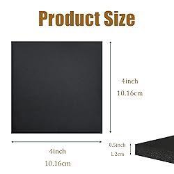 4 Pieces Adhesive Foam Padding 1/2 in Thick X 4 in