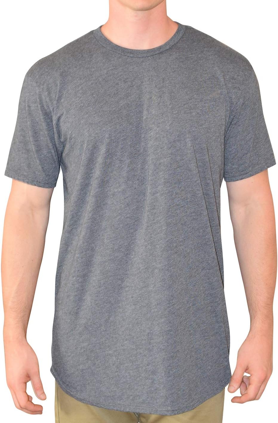 Have It Tall Men's Curved Hem Long Drop Tail T Shirt