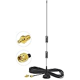 Bingfu Dual Band 978MHz 1090MHz 6dBi Magnetic Base SMA Male MCX Antenna for Aviation Dual Band 978MHz 1090MHz ADS-B Receiver 