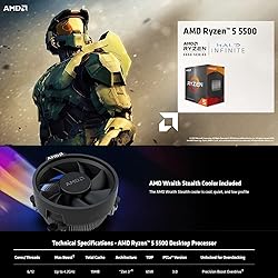 Micro Center AMD Ryzen 5 5500 6-Core 12-Thread