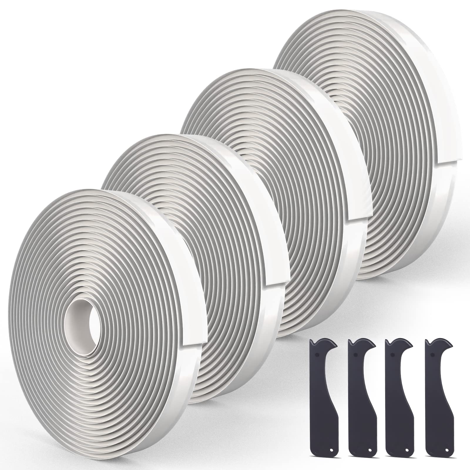 Photo 1 of Butyl Tape Bulk,1/8" x 3/4" x 30 ft, White Butyl Sealant Tape, Butyl Rubber Caulk Tape, Perfect Butyl Tape RV Window Sealant Tape, Roof Caulk Tape, Butyl Rubber Roll, EPDM Rubbers Roof Patching