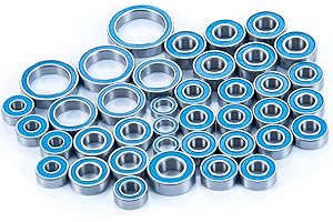 BRKRC 39PCS Wheel Hub Axle Blue Sealed Ball Bearing Kit for Tra-xxas TRX-4 Bronco TRX4 1/10 RC Crawler Car Upgrade Parts