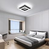 Comely Modern LED Ceiling Light 30W 3300LM Square Black White 6500K view 4
