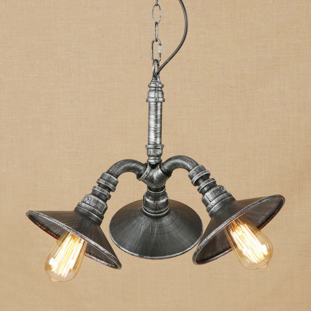 Rishx Vintage Classical Water Pipe Ceiling Pendant Lamp Industrial