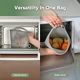Haakaa Silicone Microwave Steam Sterilizer Bag 1pc Grey view 2