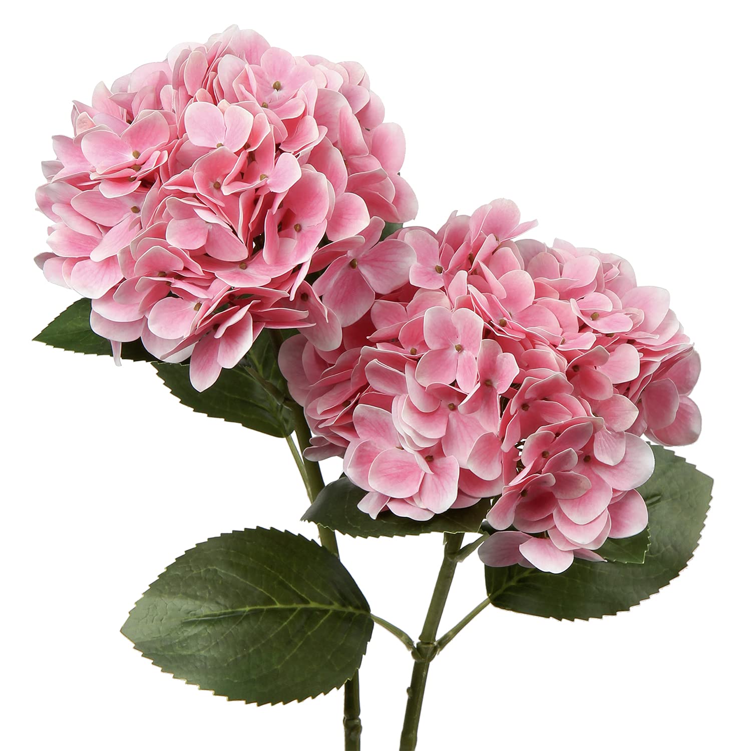 Briful Hydrangea Artificial Flowers Real Touch Hydrangea Flowers 24.8" Tall Fake Flowers Hydrangea Plants Long Stem Artificial Flowers Outdoor, Garden Wedding, Home Decor
