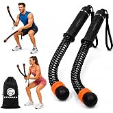 Cordless Battle Ropes - Ropeless, Weighted Portable Battle Ropes for Home Gym, Adjustable Workout Exercise Rope for Arms, Strength, HIIT &amp; Low-Impact Training for Men &amp; Women (Black)