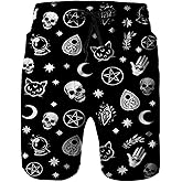 Amextrian Mens Quick Dry Swim Trunks with Mesh Lining, Summer Surf Long Beach Pants Board Shorts Bathing Suits