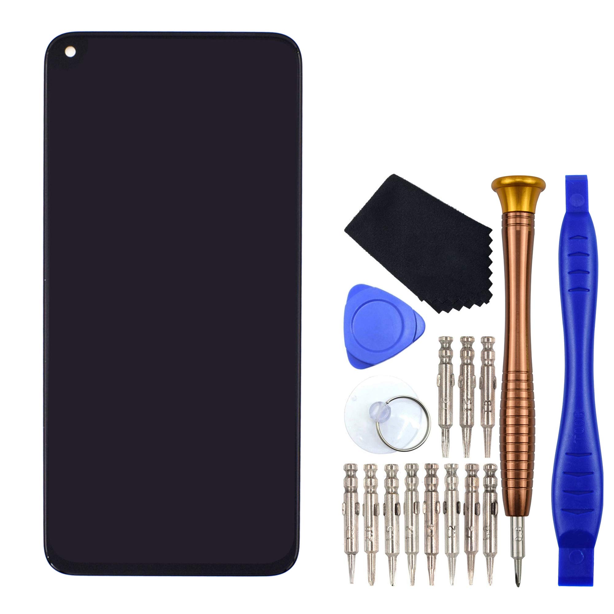VEKIR Display LCD Touch Digitizer Screen 6.4" Screen replacement for Honor View 20 PCT-TL10 PCT-L29 Huawei nova 4 Black