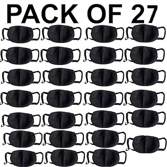 Bersache Cn95-1 Black Mouth Nose Cover Mask(pack of 27)