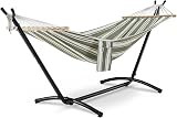 VonHaus Hammock with Stand Freestanding 2 Person Polycotton Green