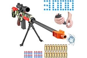 UKOLA Long Size Barrett Sniper Rifle Shell Ejecting Toy Gun Safe Shell Ejection EVA Soft Bullet Sniper Rifle for Kids Realistic Model for Boy… (Army_Green)