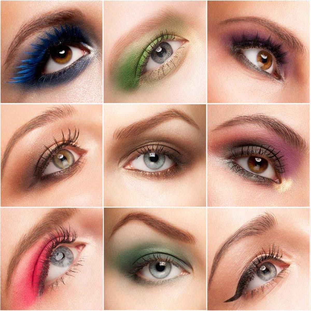 Akstore 100PCS Disposable Dual Sides Eye Shadow Sponge Applicator Eyeshadow Brushes Makeup Brush (Blue): Beauty