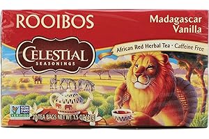 Celestial Seasonings Madagascar Vanilla Red Tea Bags - 20 Count (Pack of 20)