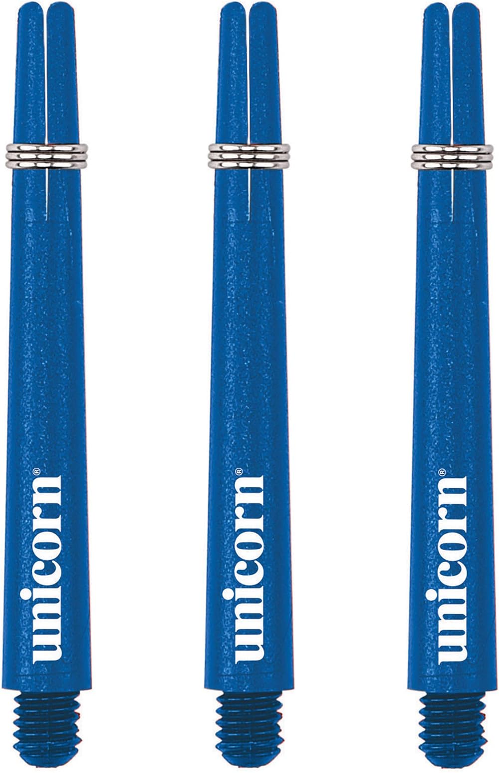 Unicorn Dart Shafts Gripper 3 Durable Nylon Blue 3 Stems Short 34.4 mm